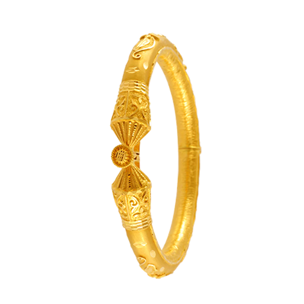 22KT Yellow Gold Bangle For Women - Image 3