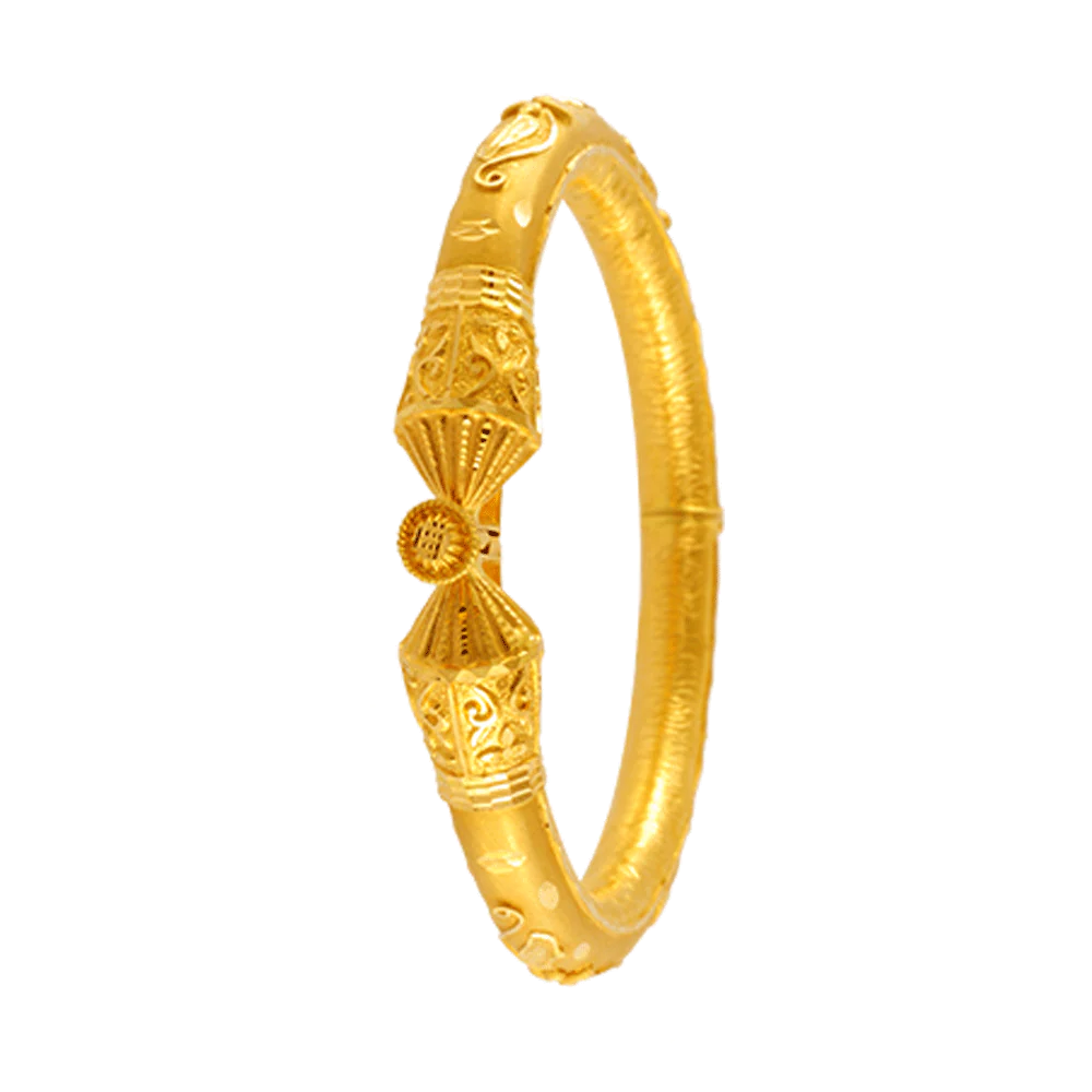22KT Yellow Gold Bangle For Women - Image 3