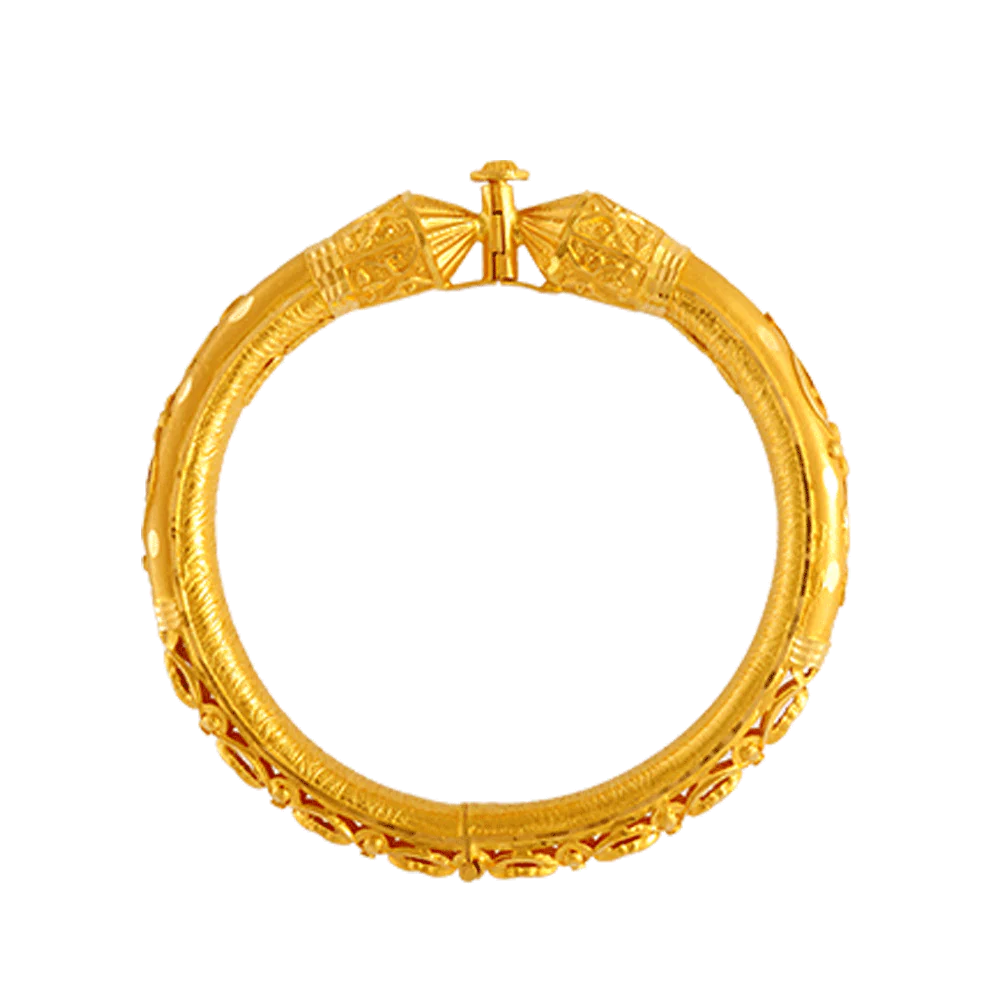 22KT Yellow Gold Bangle For Women - Image 4