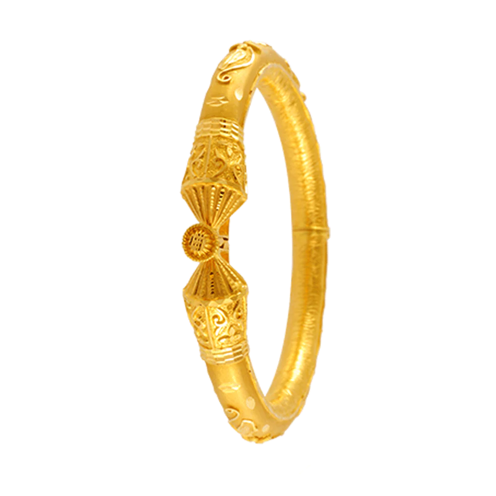 22KT Yellow Gold Bangle For Women - Image 3