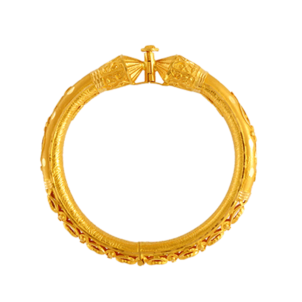22KT Yellow Gold Bangle For Women - Image 4