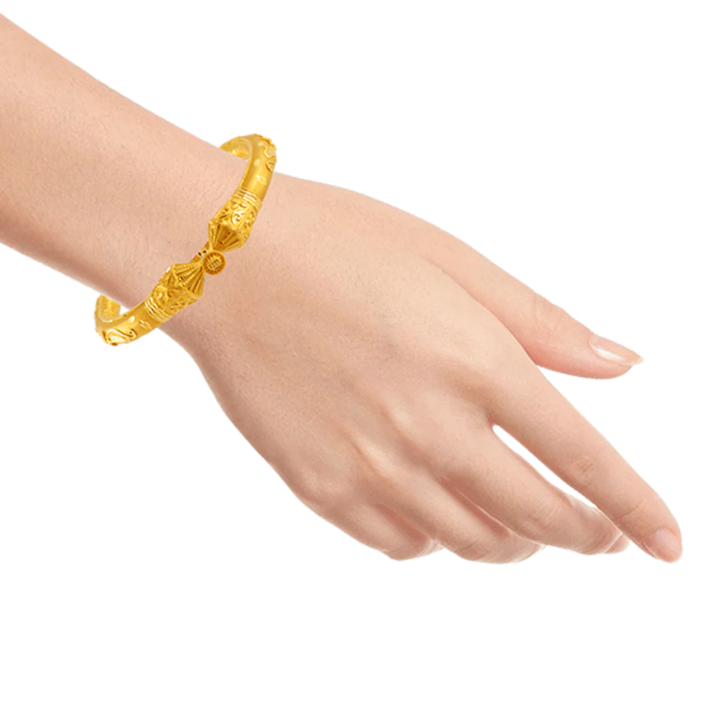 22KT Yellow Gold Bangle For Women - Image 5