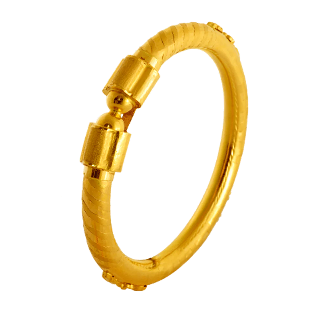22KT Yellow Gold Bangle For Women - Image 4