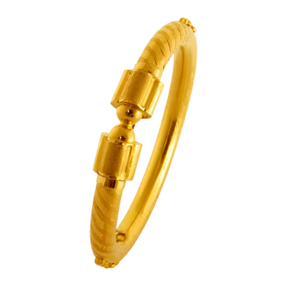 22KT Yellow Gold Bangle For Women - Image 5