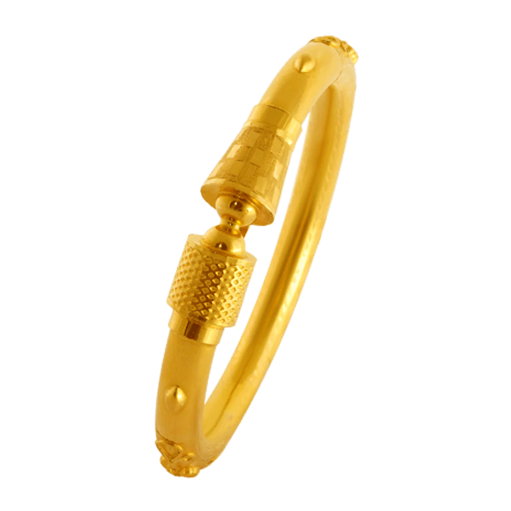 22KT Yellow Gold Bangle For Women - Image 4