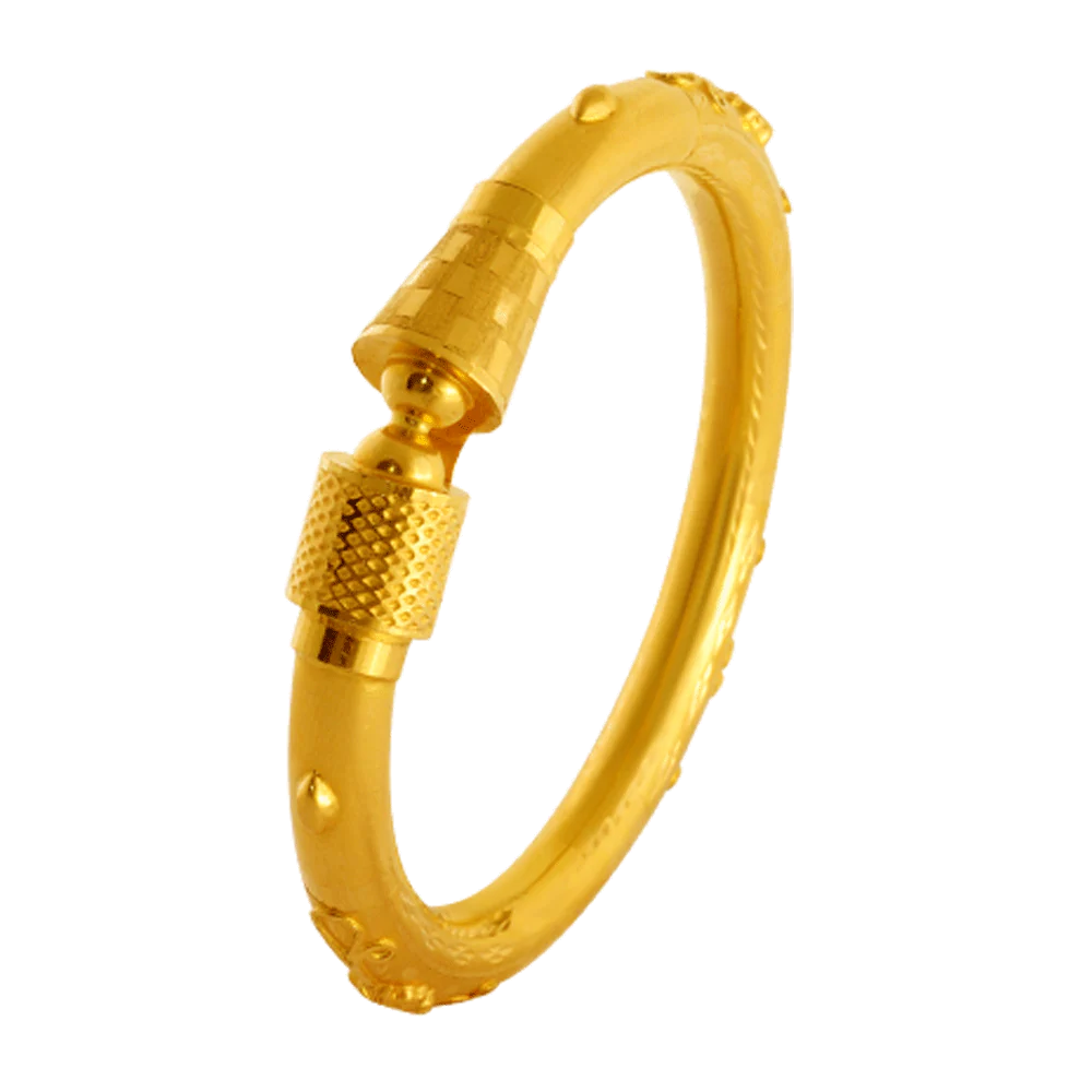 22KT Yellow Gold Bangle For Women - Image 5
