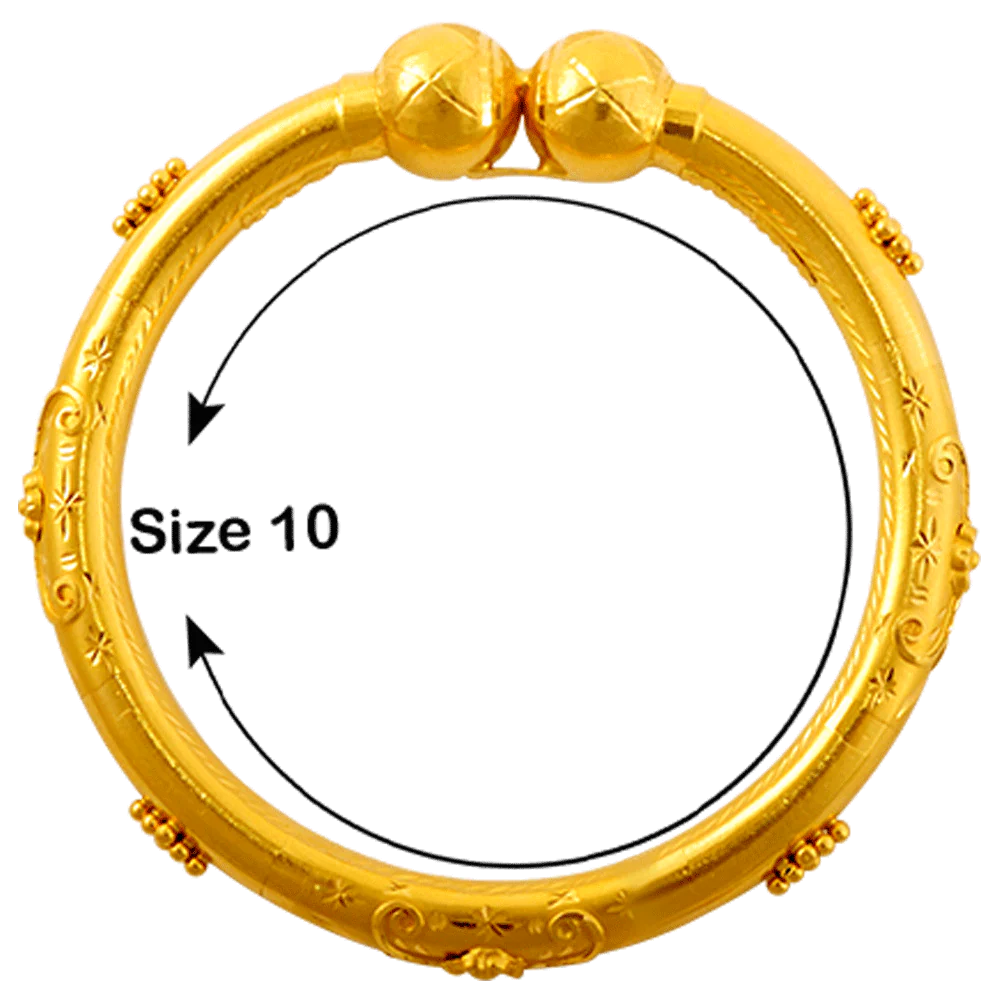 22KT Yellow Gold Bangle For Women - Image 2