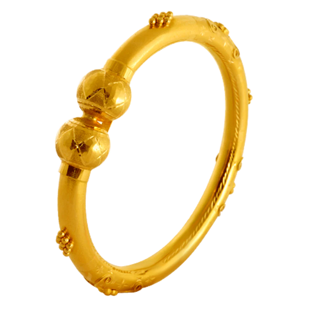 22KT Yellow Gold Bangle For Women - Image 5