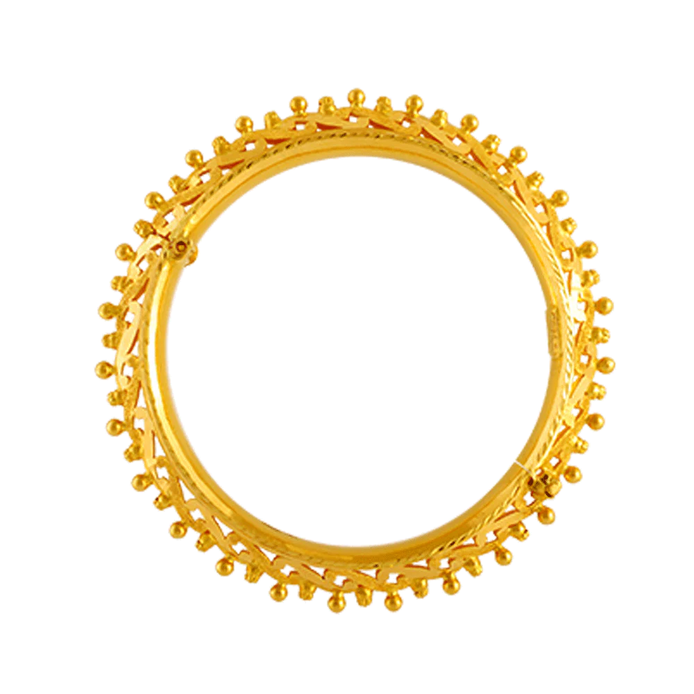 22KT Yellow Gold Bangle For Women - Image 3