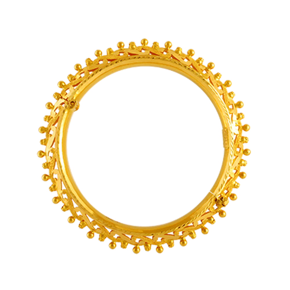 22KT Yellow Gold Bangle For Women - Image 3