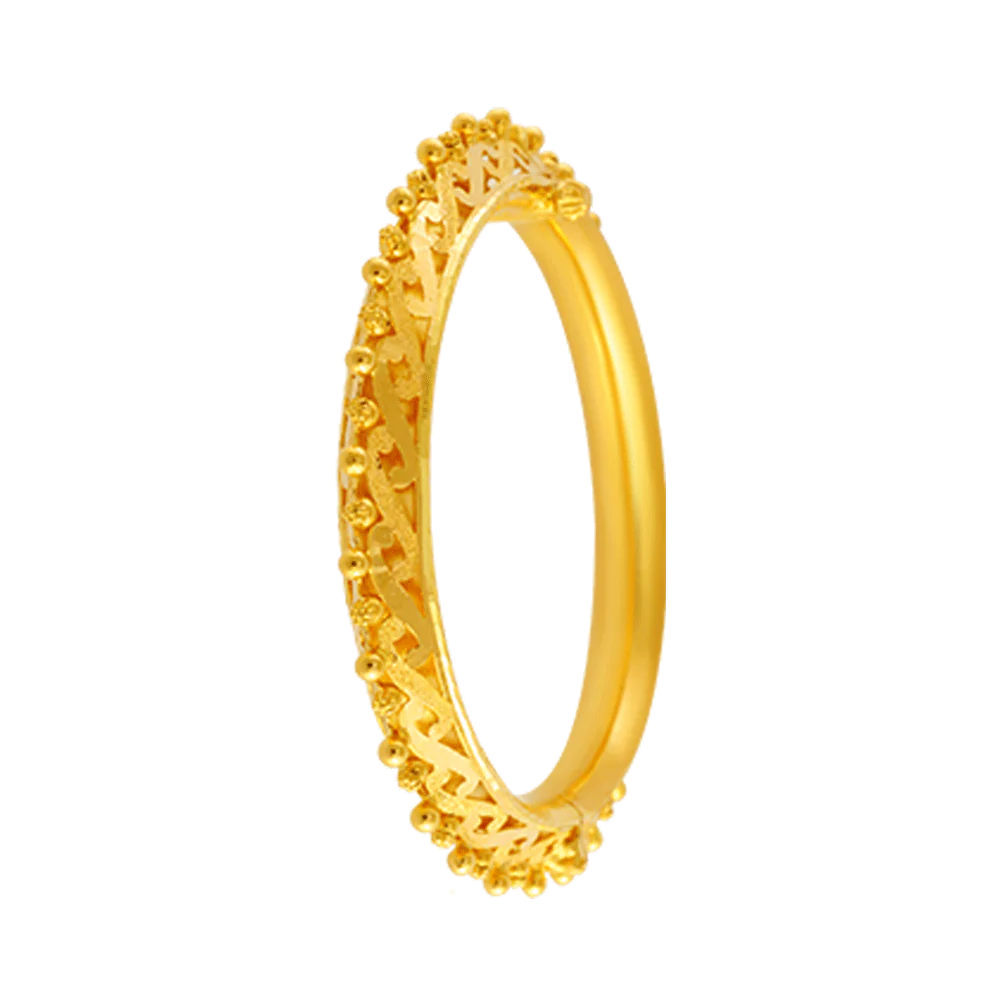 22KT Yellow Gold Bangle For Women - Image 2