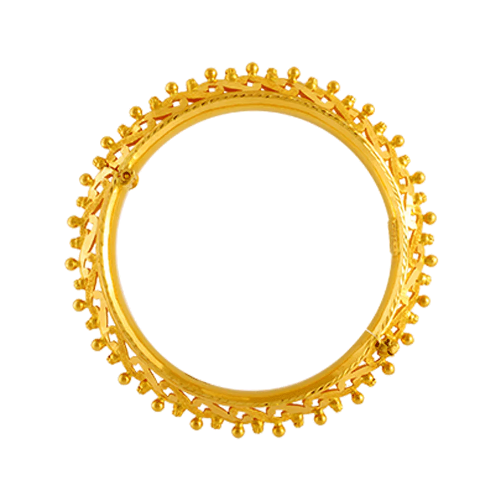 22KT Yellow Gold Bangle For Women - Image 3