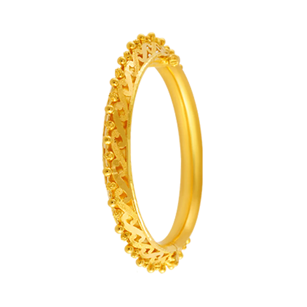 22KT Yellow Gold Bangle For Women - Image 2