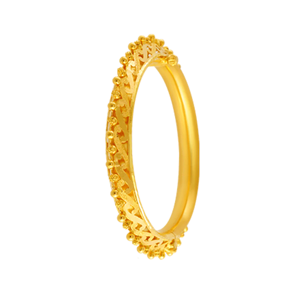 22KT Yellow Gold Bangle For Women - Image 2