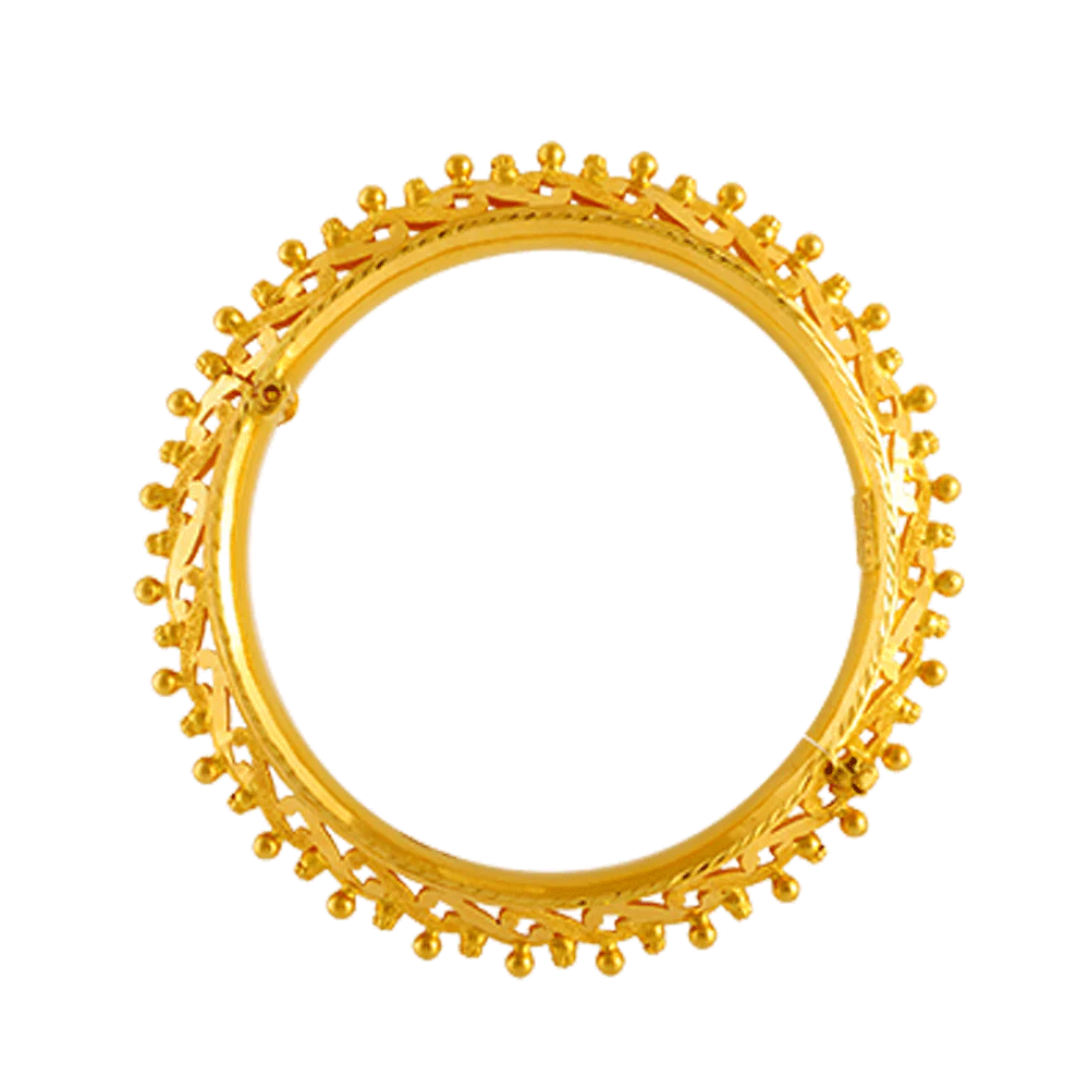 22KT Yellow Gold Bangle For Women - Image 3