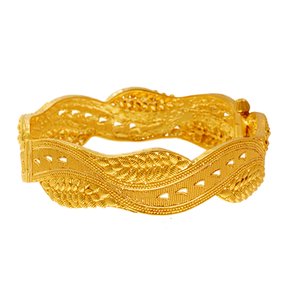 22KT Yellow Gold Bangle For Women - Image 3