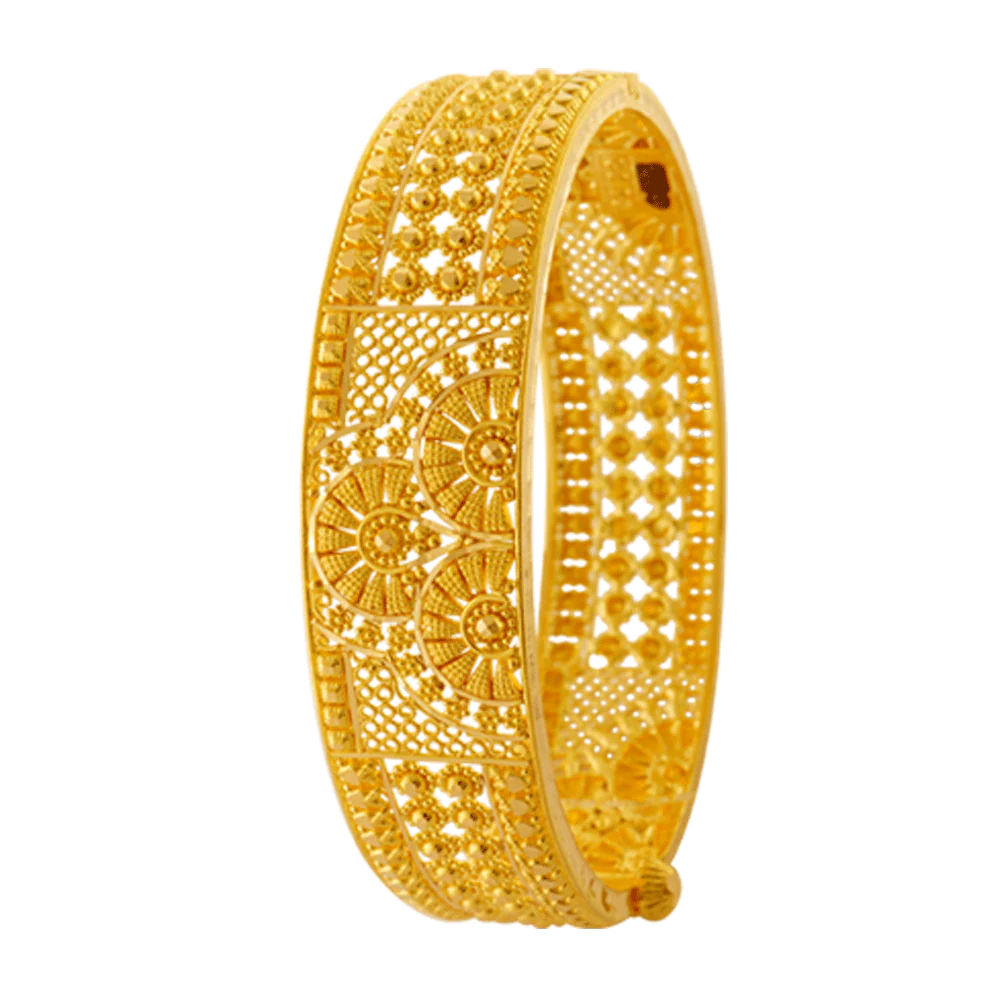 22KT Yellow Gold Bangle For Women - Image 4