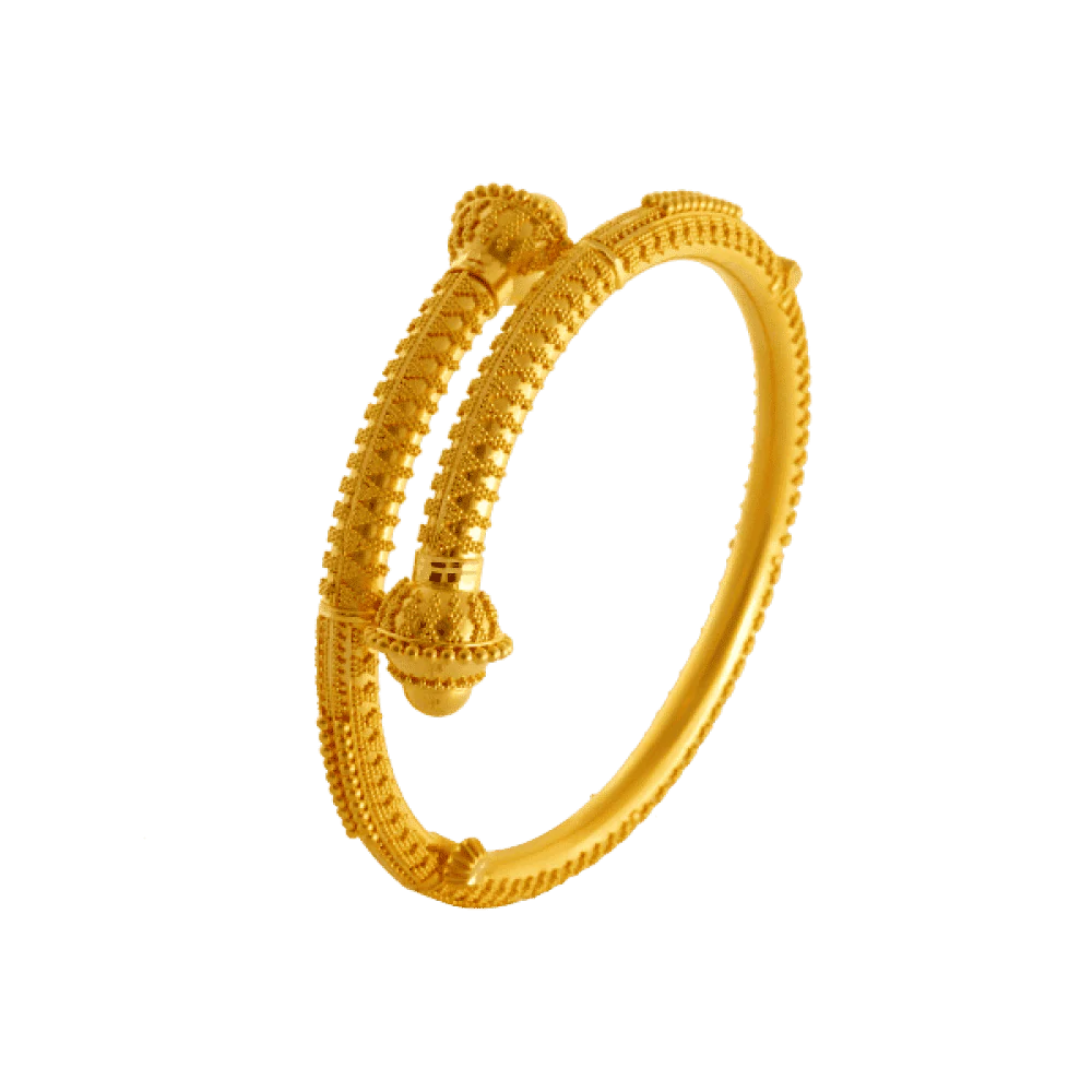 22KT Yellow Gold Bangle For Women - Image 2
