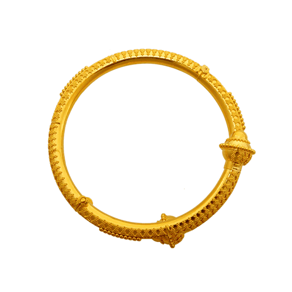 22KT Yellow Gold Bangle For Women - Image 3