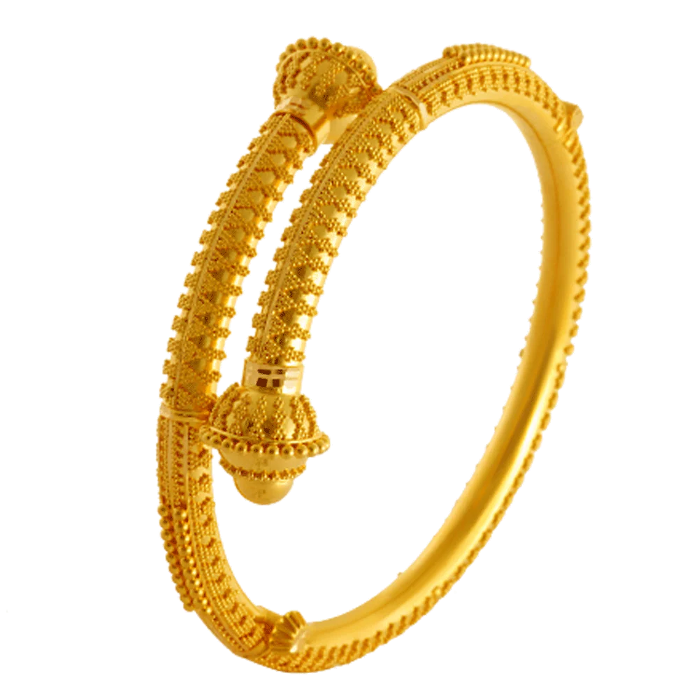 22KT Yellow Gold Bangle For Women - Image 4