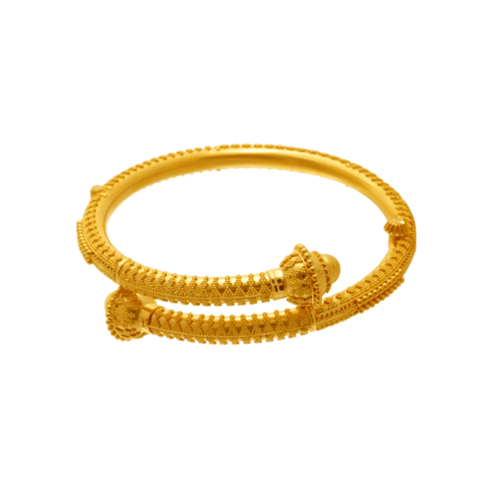 22KT Yellow Gold Bangle For Women - Image 5