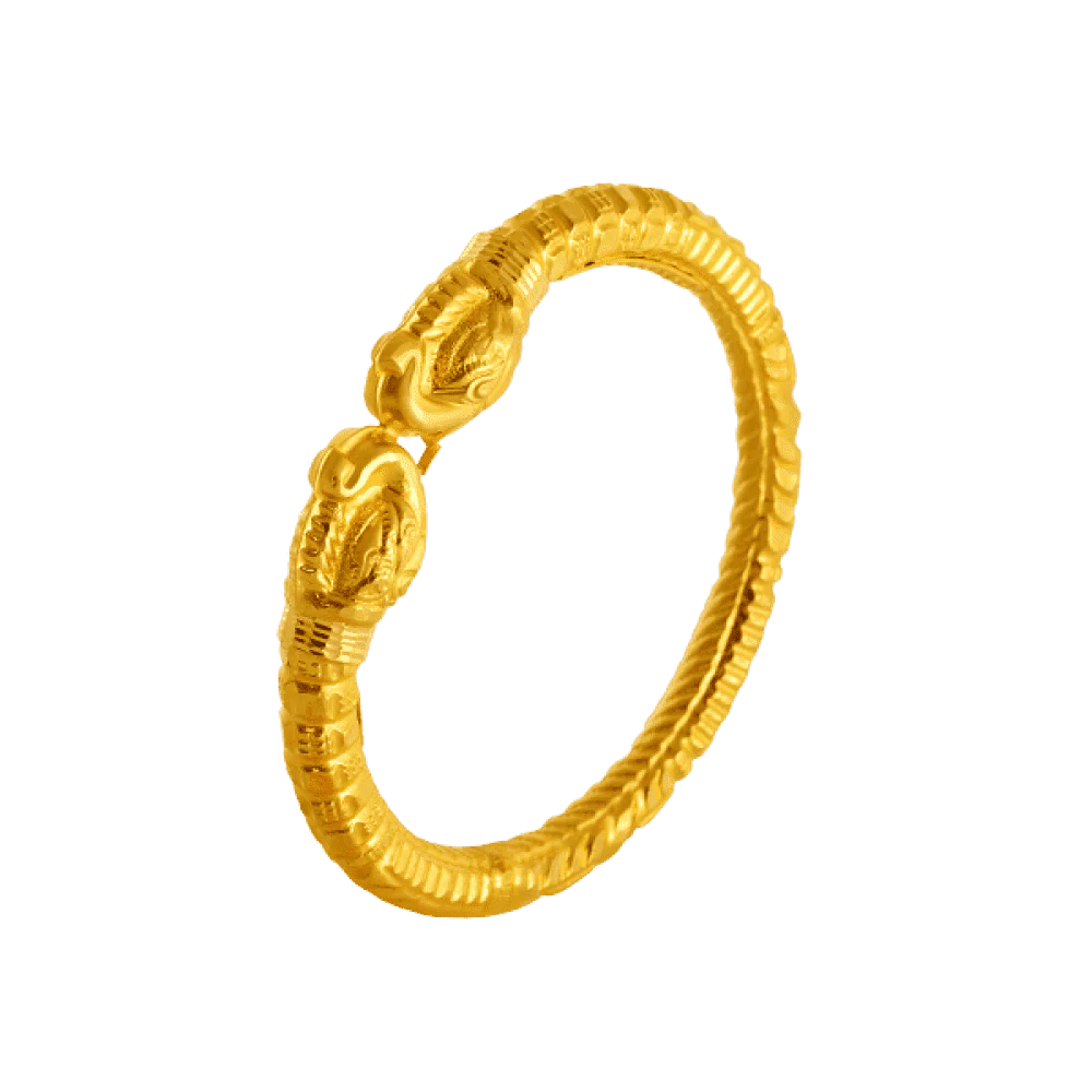 22KT Yellow Gold Bangle For Women - Image 2
