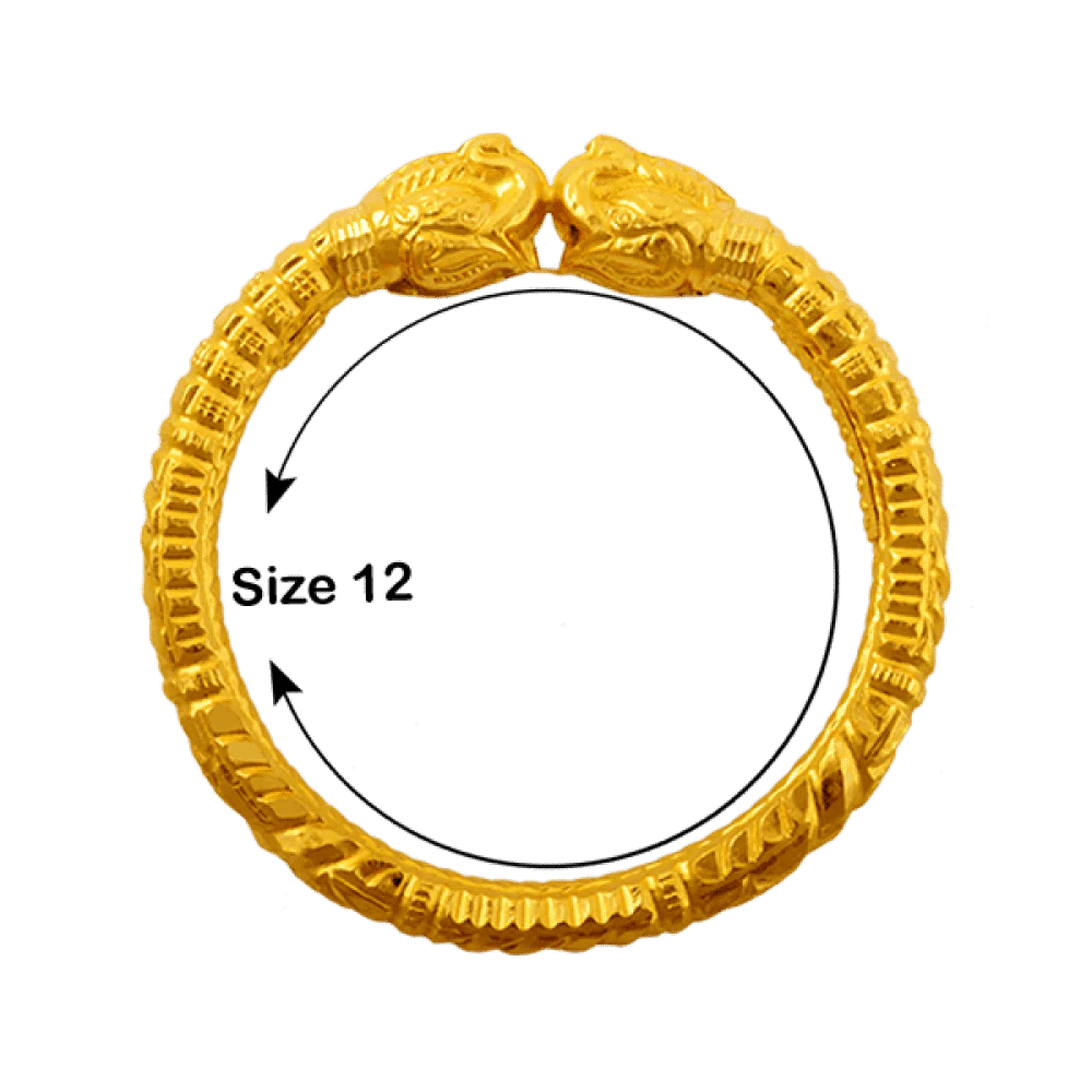 22KT Yellow Gold Bangle For Women - Image 3