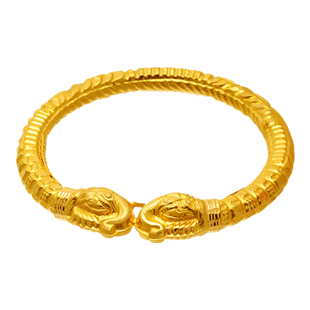 22KT Yellow Gold Bangle For Women - Image 5