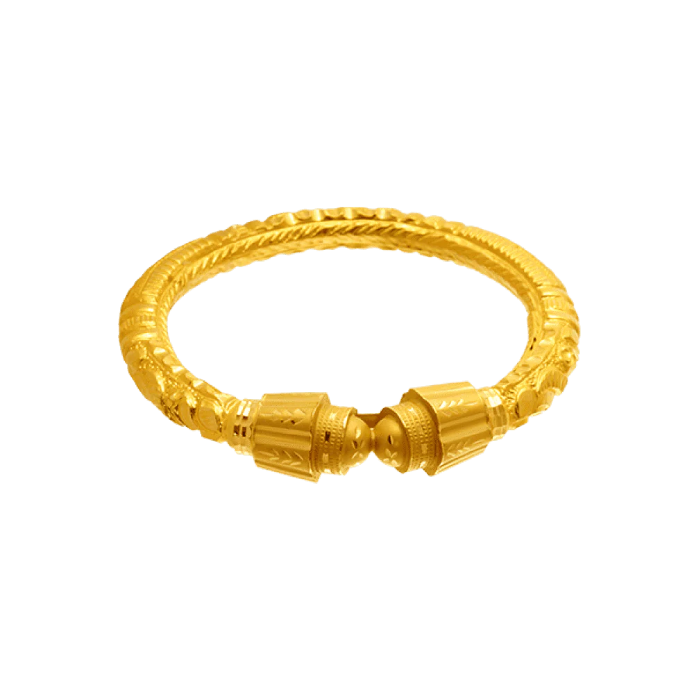 22KT Yellow Gold Bangle For Women - Image 4