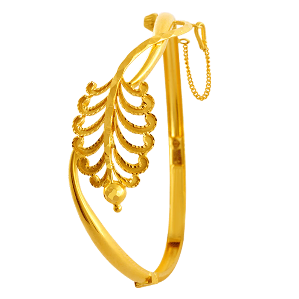 22KT Yellow Gold Bangle For Women - Image 2