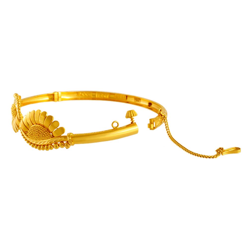 22KT Yellow Gold Bangle For Women - Image 2