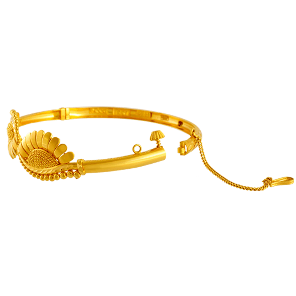 22KT Yellow Gold Bangle For Women - Image 2