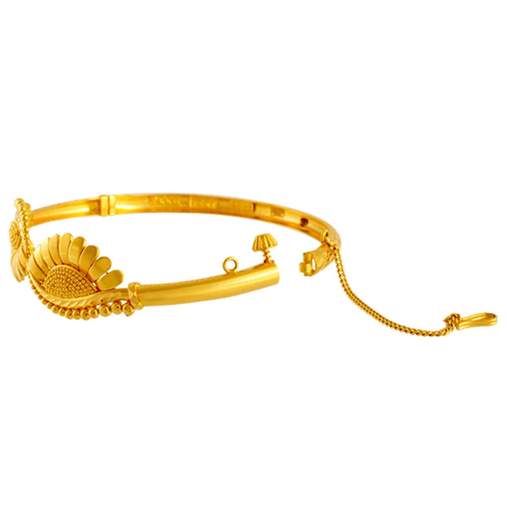 22KT Yellow Gold Bangle For Women - Image 2