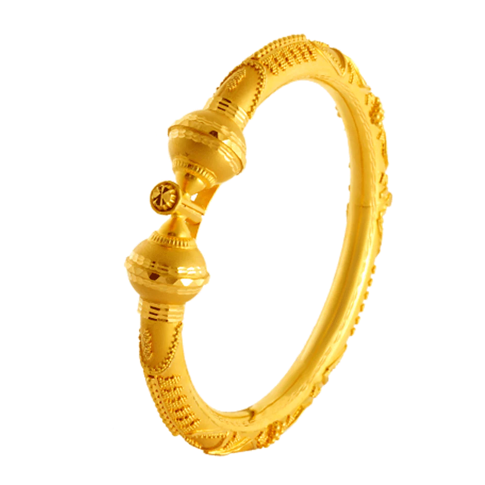 22KT Yellow Gold Bangle For Women - Image 2