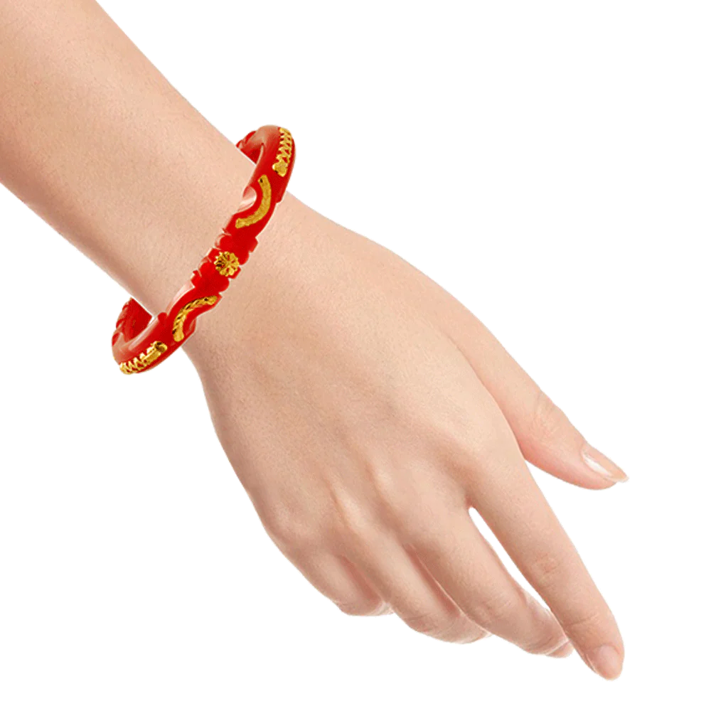 22KT Yellow Gold Bangle For Women - Image 5