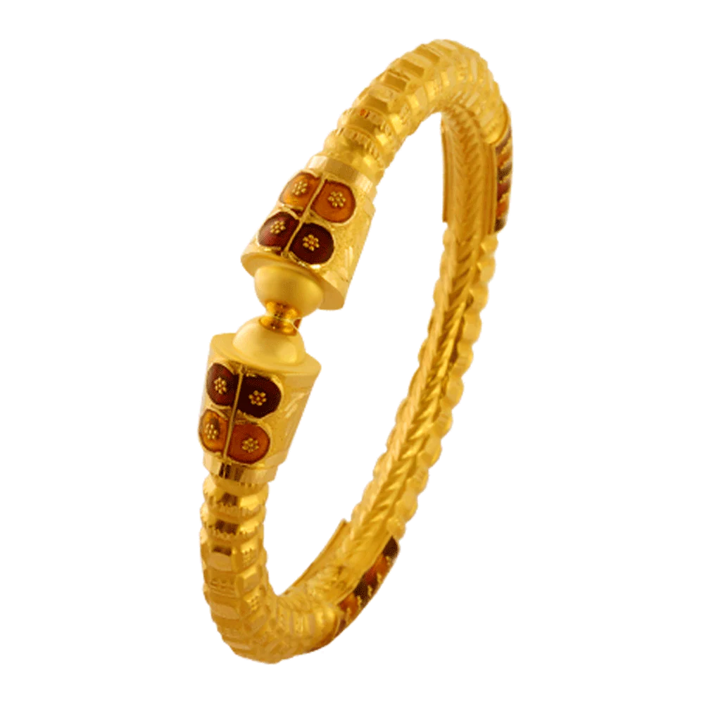 22KT Yellow Gold Bangle For Women - Image 2