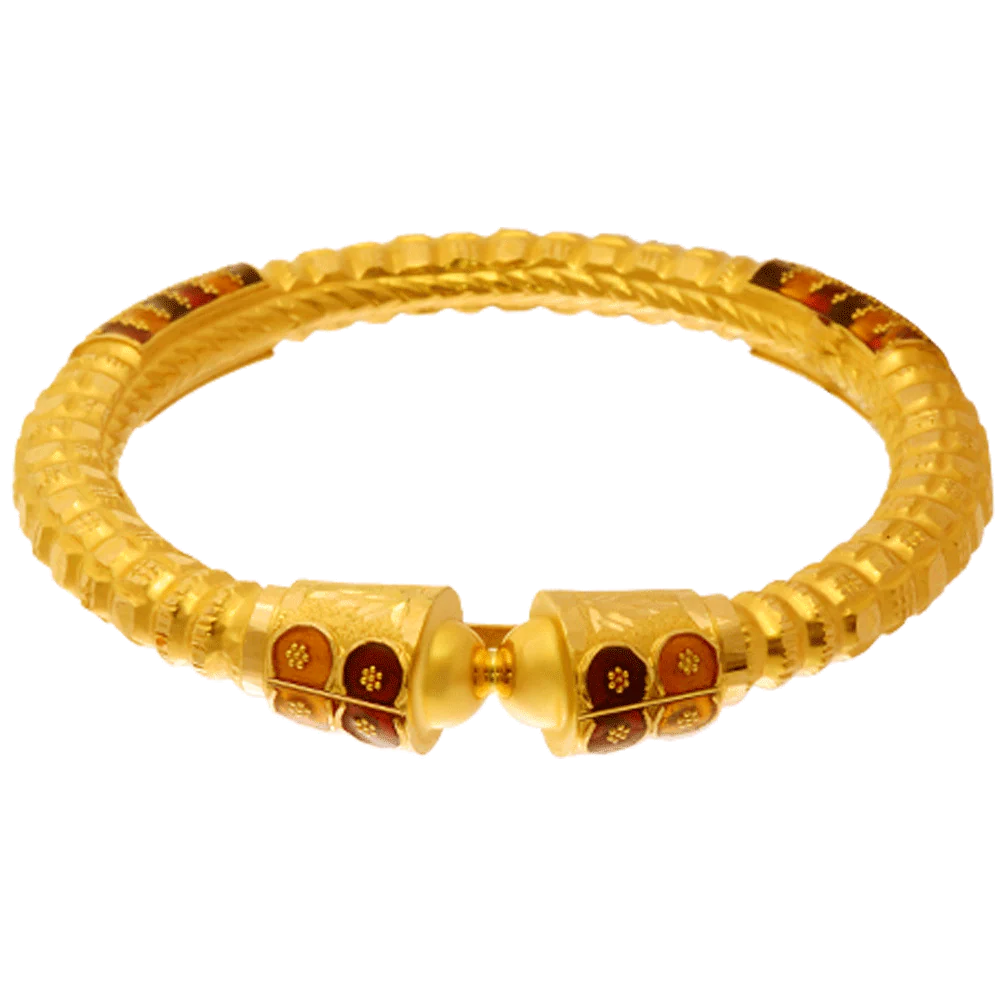 22KT Yellow Gold Bangle For Women - Image 3