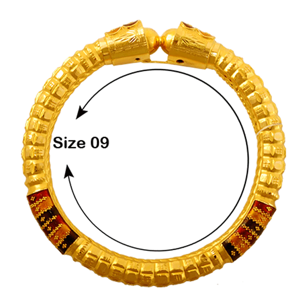 22KT Yellow Gold Bangle For Women - Image 4
