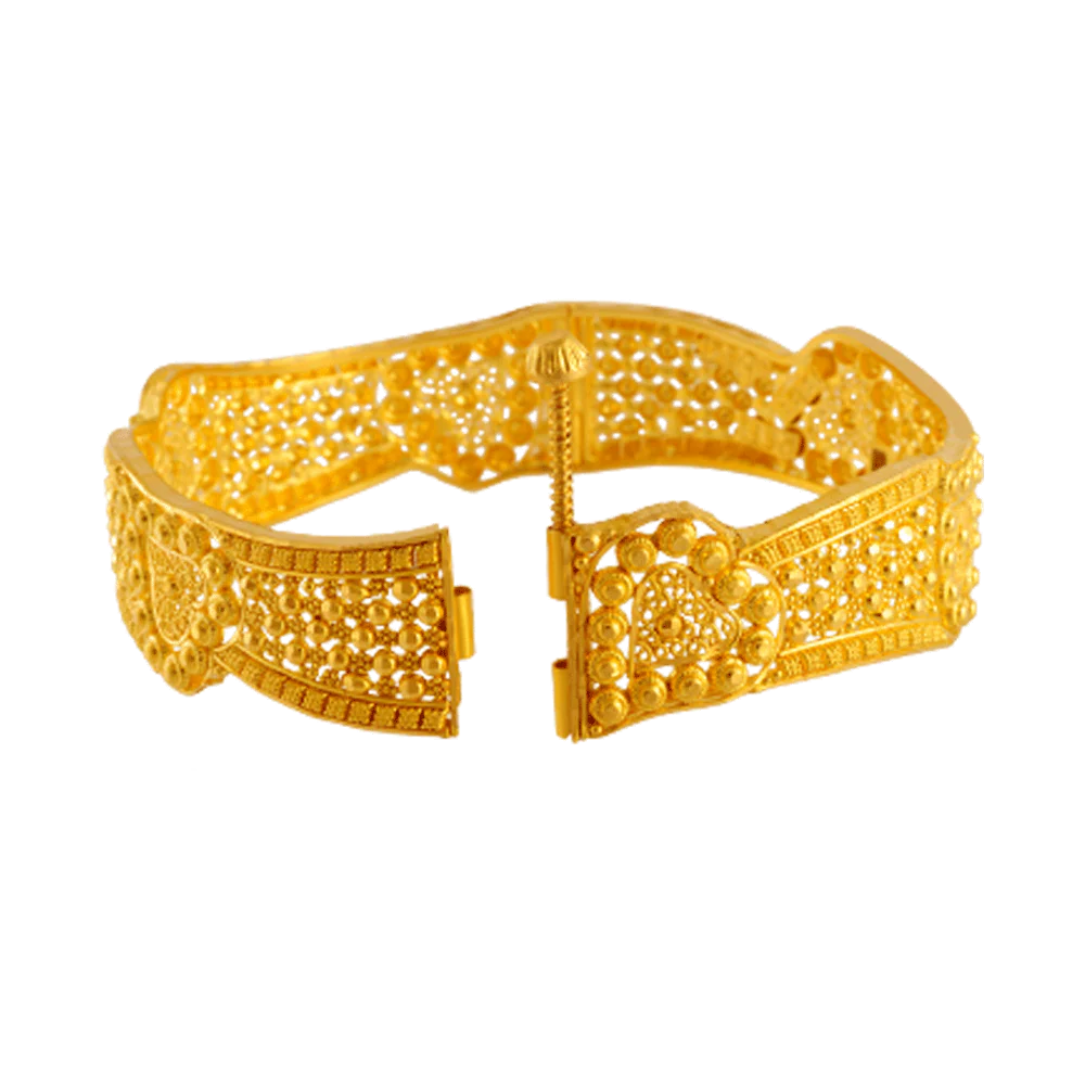 22KT Yellow Gold Bangle For Women - Image 2