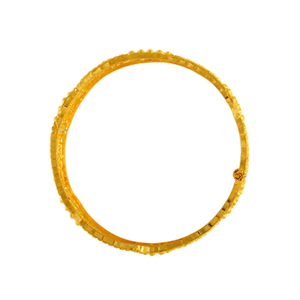 22KT Yellow Gold Bangle For Women - Image 3