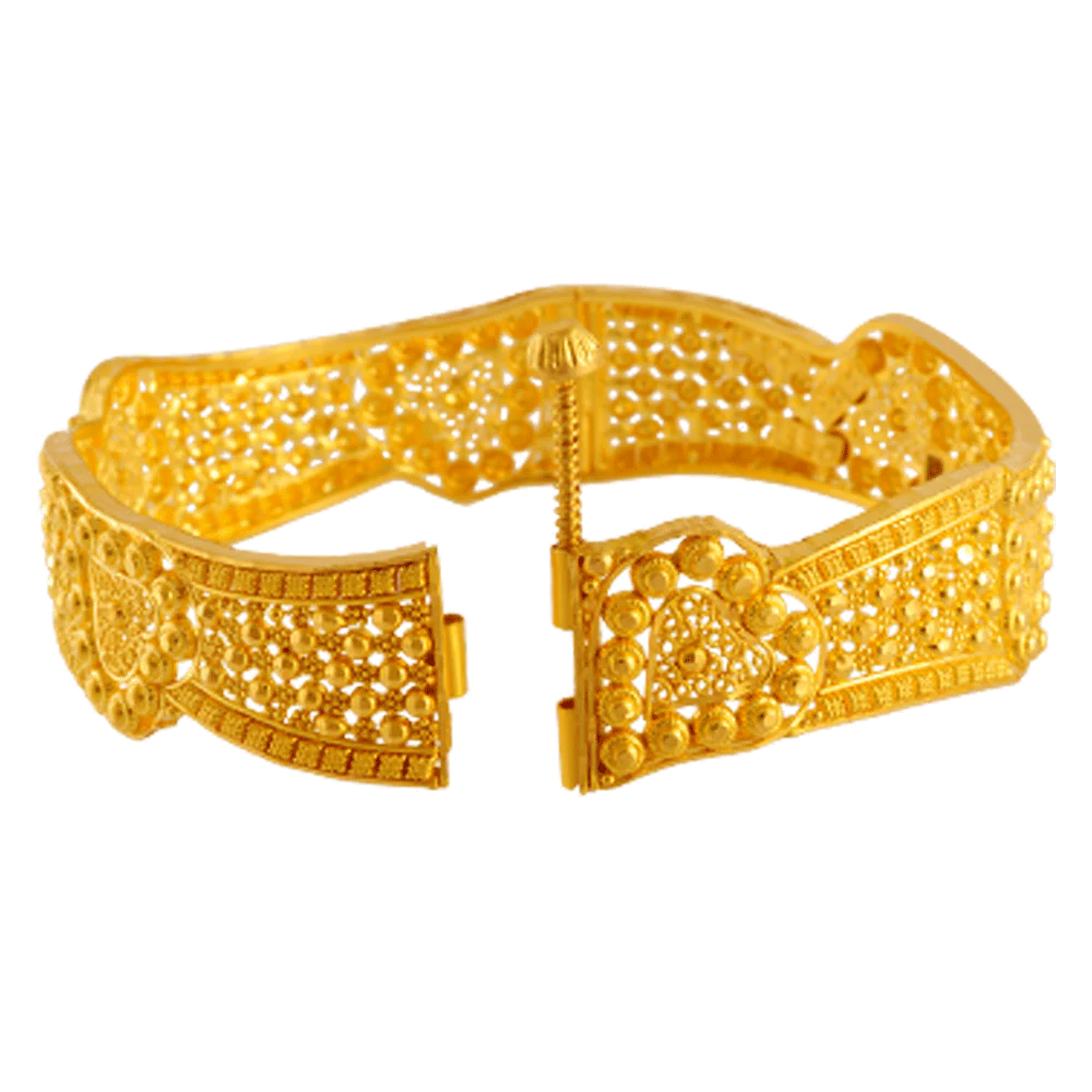 22KT Yellow Gold Bangle For Women - Image 2
