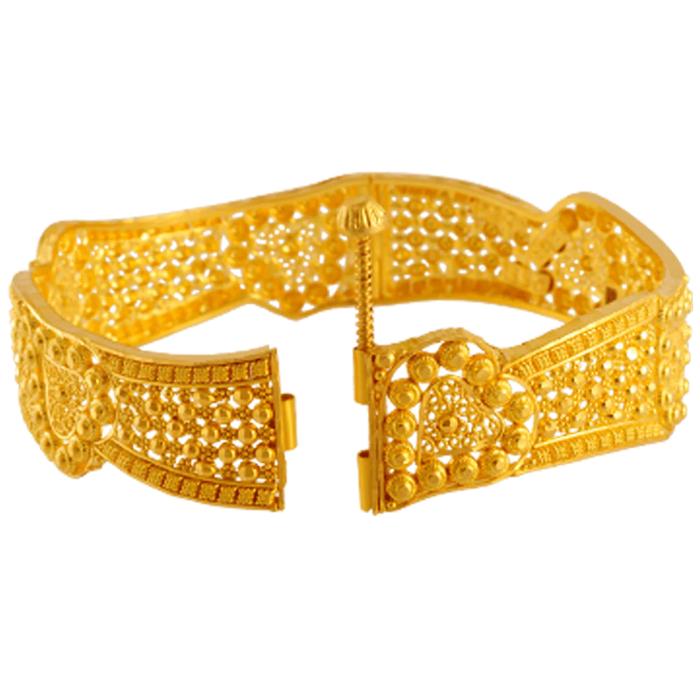 22KT Yellow Gold Bangle For Women - Image 2