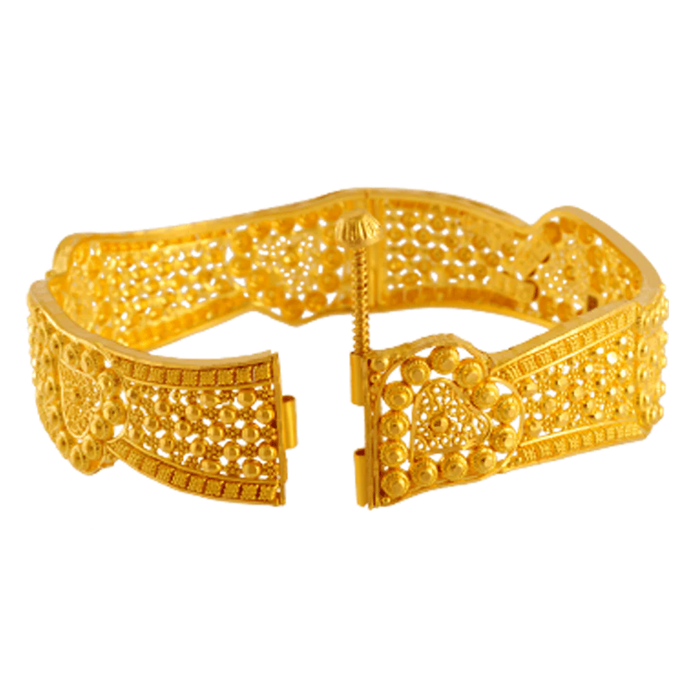 22KT Yellow Gold Bangle For Women - Image 2