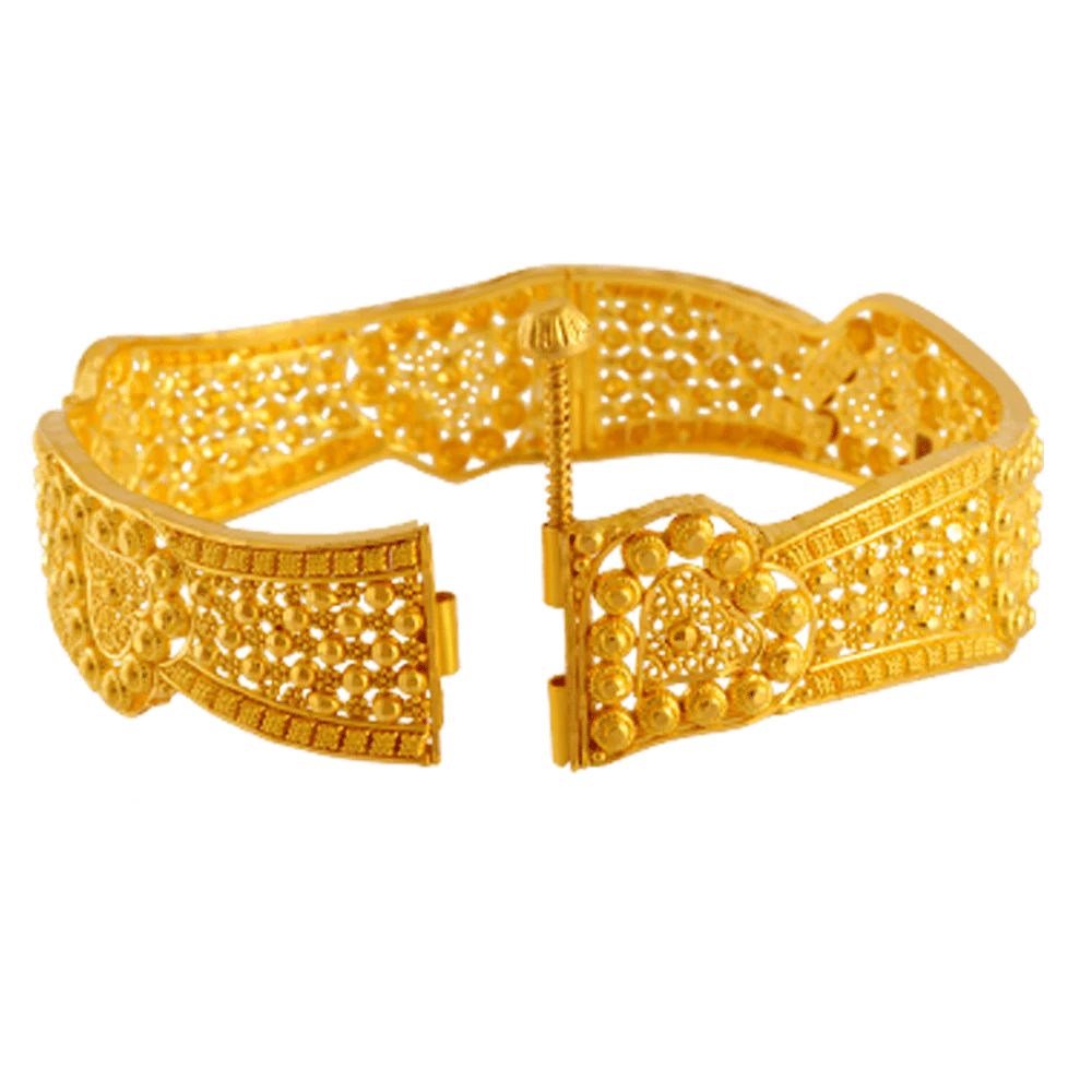 22KT Yellow Gold Bangle For Women - Image 2
