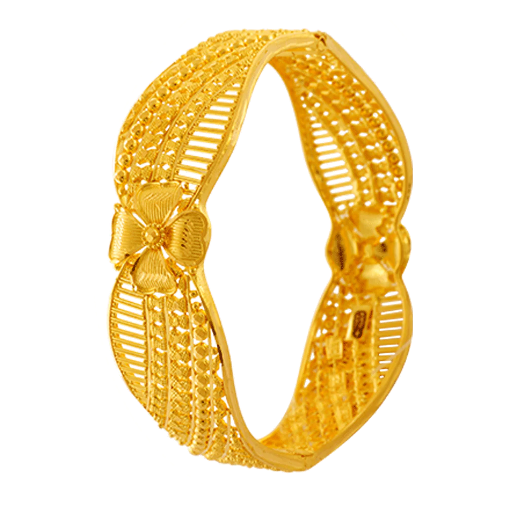 22KT Yellow Gold Bangle For Women - Image 3