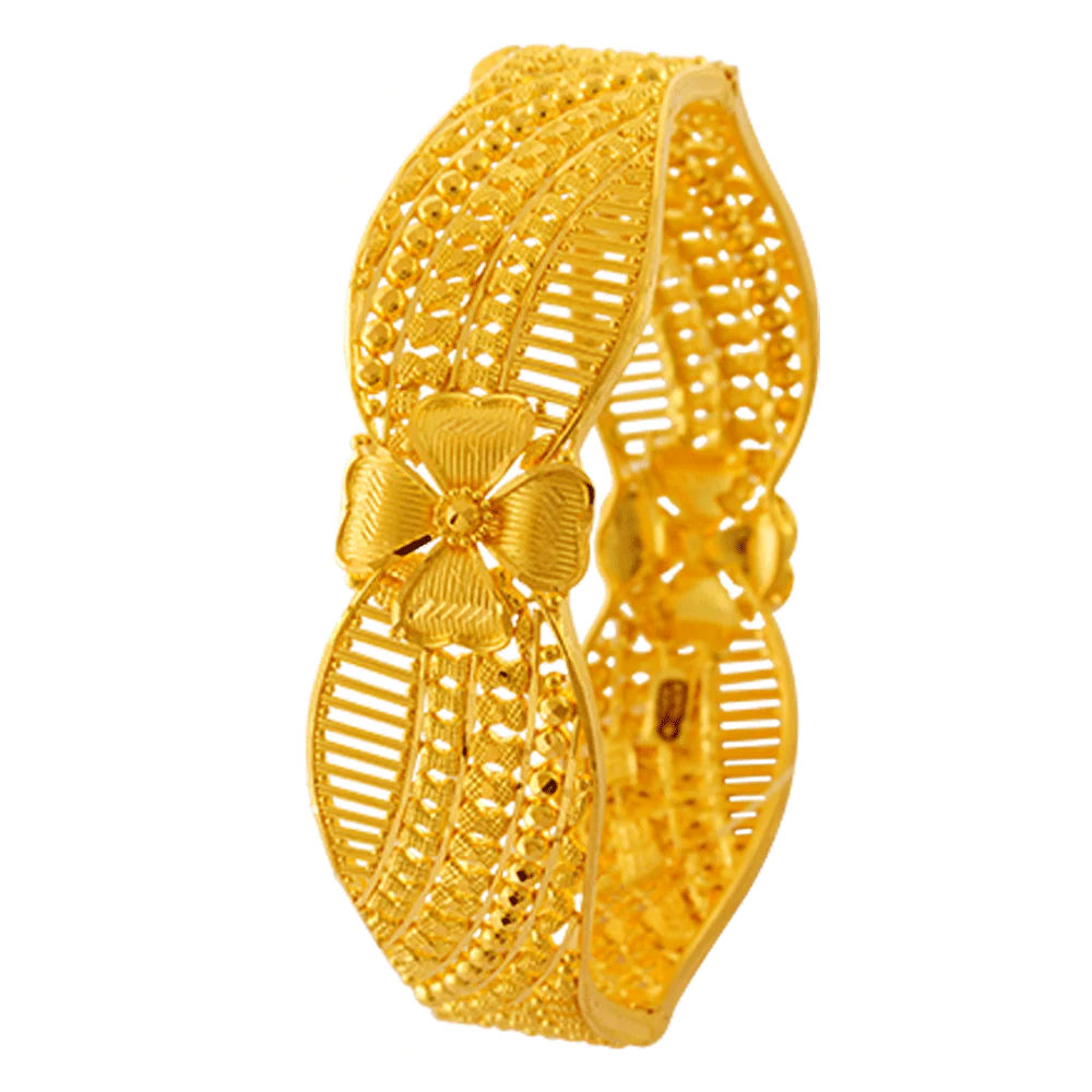 22KT Yellow Gold Bangle For Women - Image 4