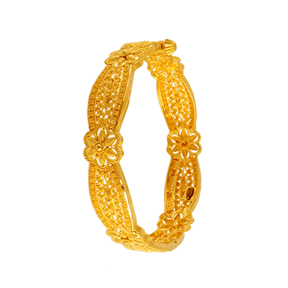 22KT Yellow Gold Bangle For Women