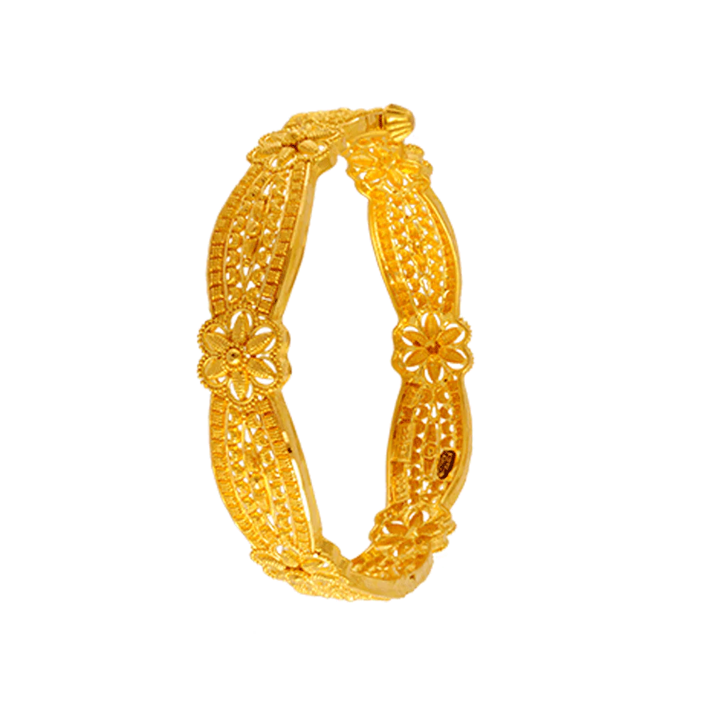 22KT Yellow Gold Bangle For Women