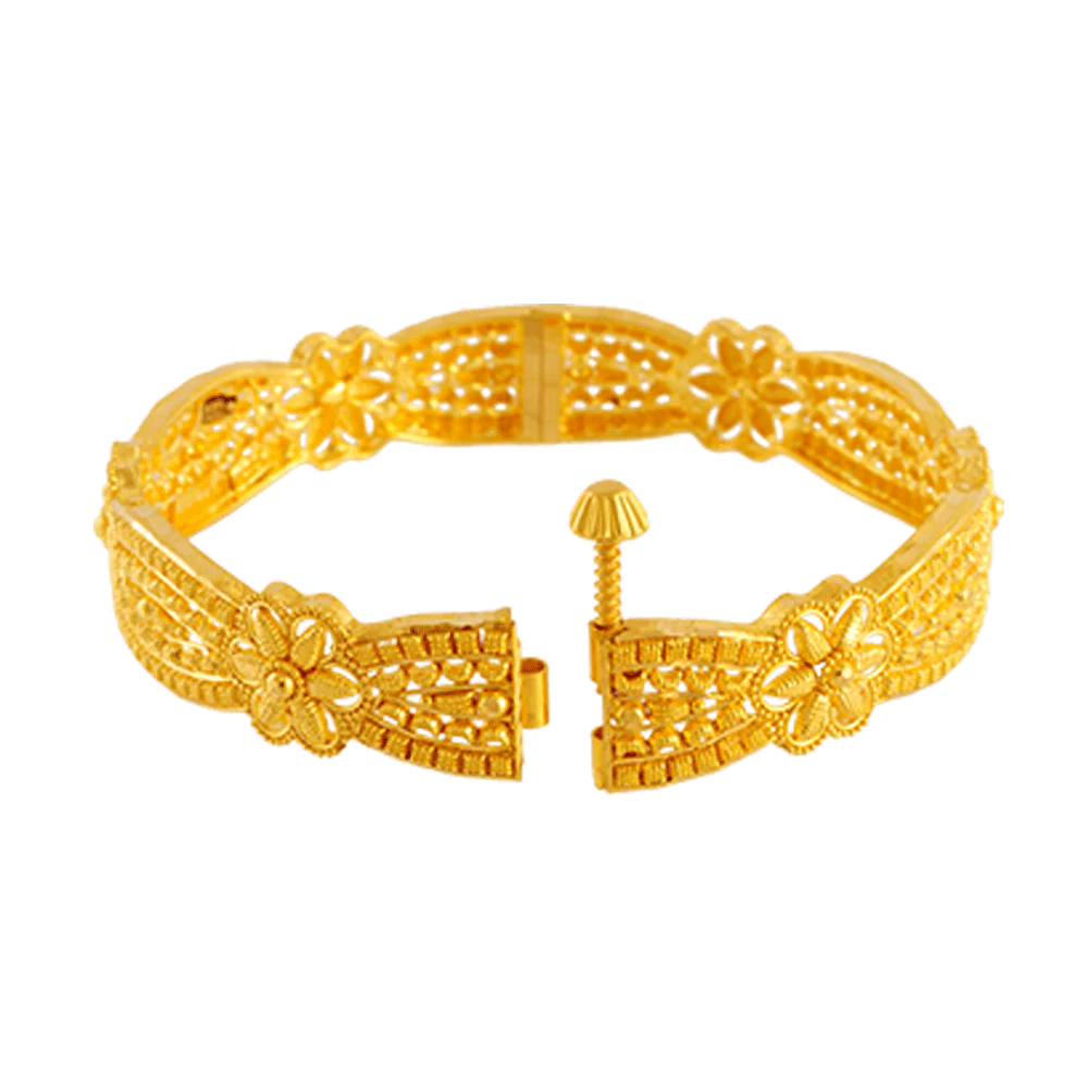 22KT Yellow Gold Bangle For Women - Image 2