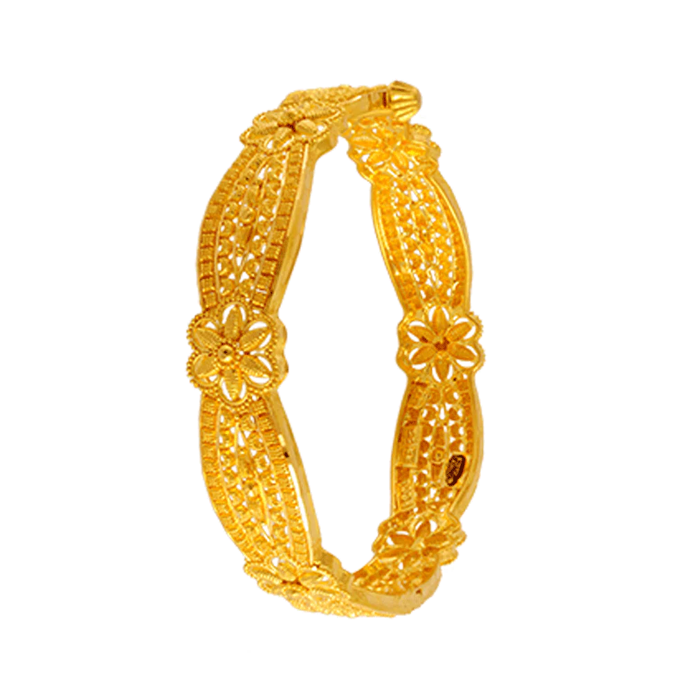 22KT Yellow Gold Bangle For Women